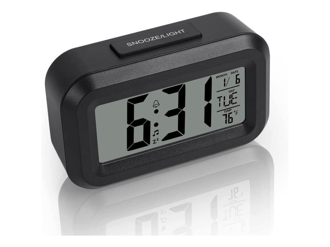 Despertador Digital De Mesa Fácil De Configurar Con Temperatura Fecha Y Temporizador