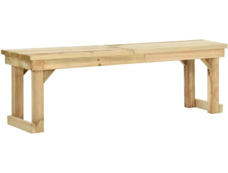Banco Jardin VIDAXL Marrón Madera (140x38x45 cm)