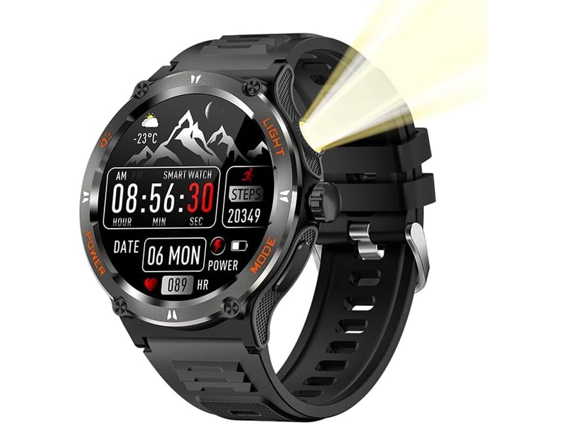 Reloj deportivo inteligente para hombre, pantalla táctil HD de