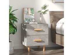 Mesa de Cabeceira LOVELY HOME Mesinha 40X35X47,5 Cm Cinzento Cimento