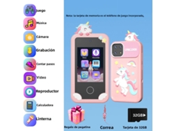 Móvil de cuna de unicornio (rosa) con 20 historias y 10 juegos para smartphone