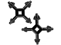 2026-llave De Mandril Universal 4 En 1 Linjou, 2 Piezas, Para Taladros, Diámetros 13-17mm, Acero Zinc, Duradero