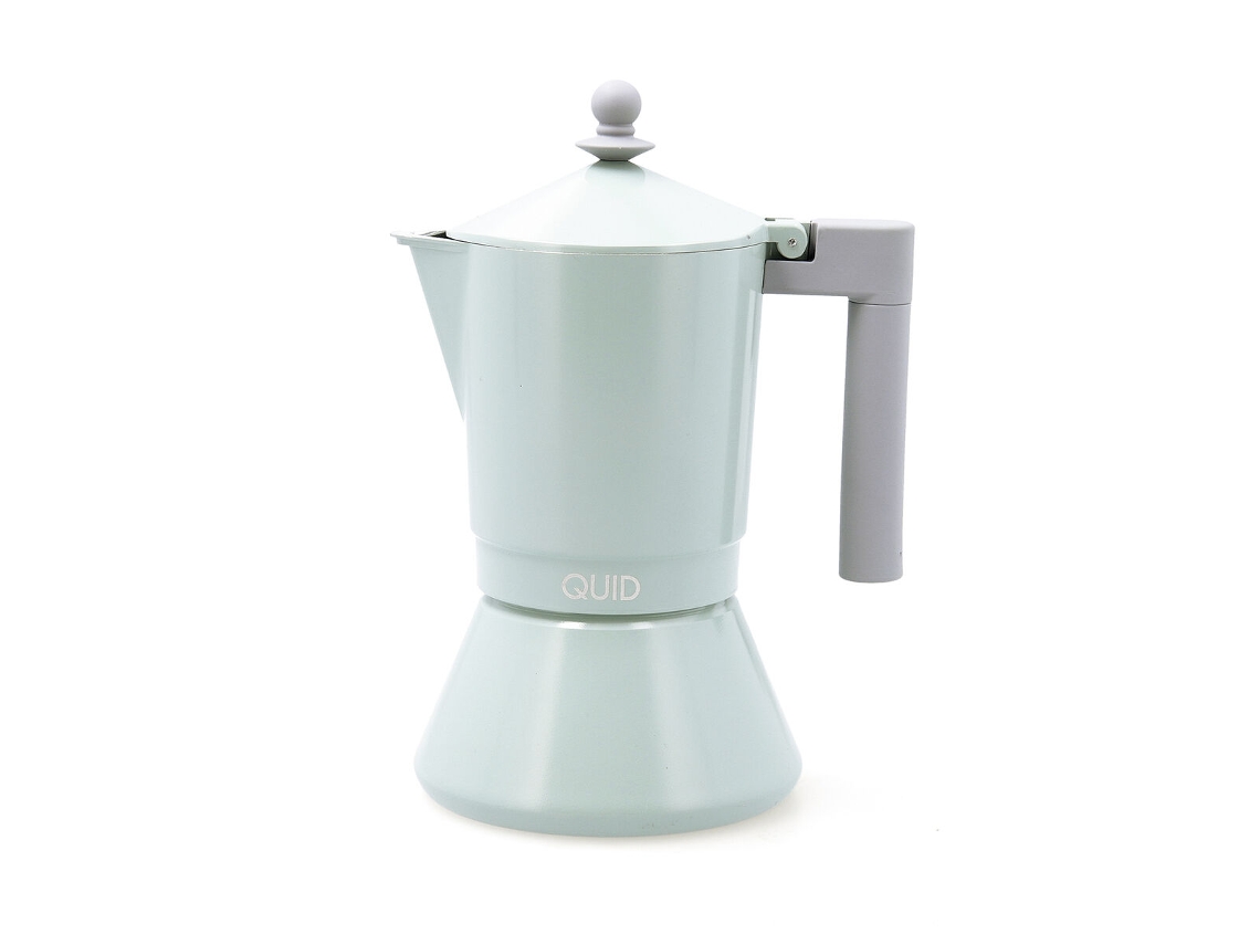 Cafetera Italiana QUID Ozon Verde Metal 9 Tazas