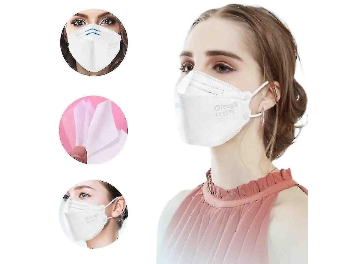 Mascarilla Ffp2 Kn95, Protección De 4 Capas, Antipolvo Y Anticontaminación, 10/30/50 Unidades, Con Certificación Ce.