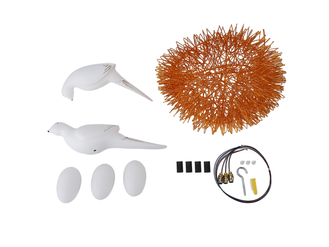 Lámpara De Pared Led Moderna Con Forma De Casita De Pájaros, Aplique Decorativo Acrílico Para Dormitorio O Sala De Estar.