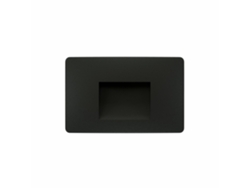 Lámpara LED empotrada Mis Sq Wall de 3 W con interruptor, IP65, 2700 K/3200 K/4000 K, color negro, Beneito Faure