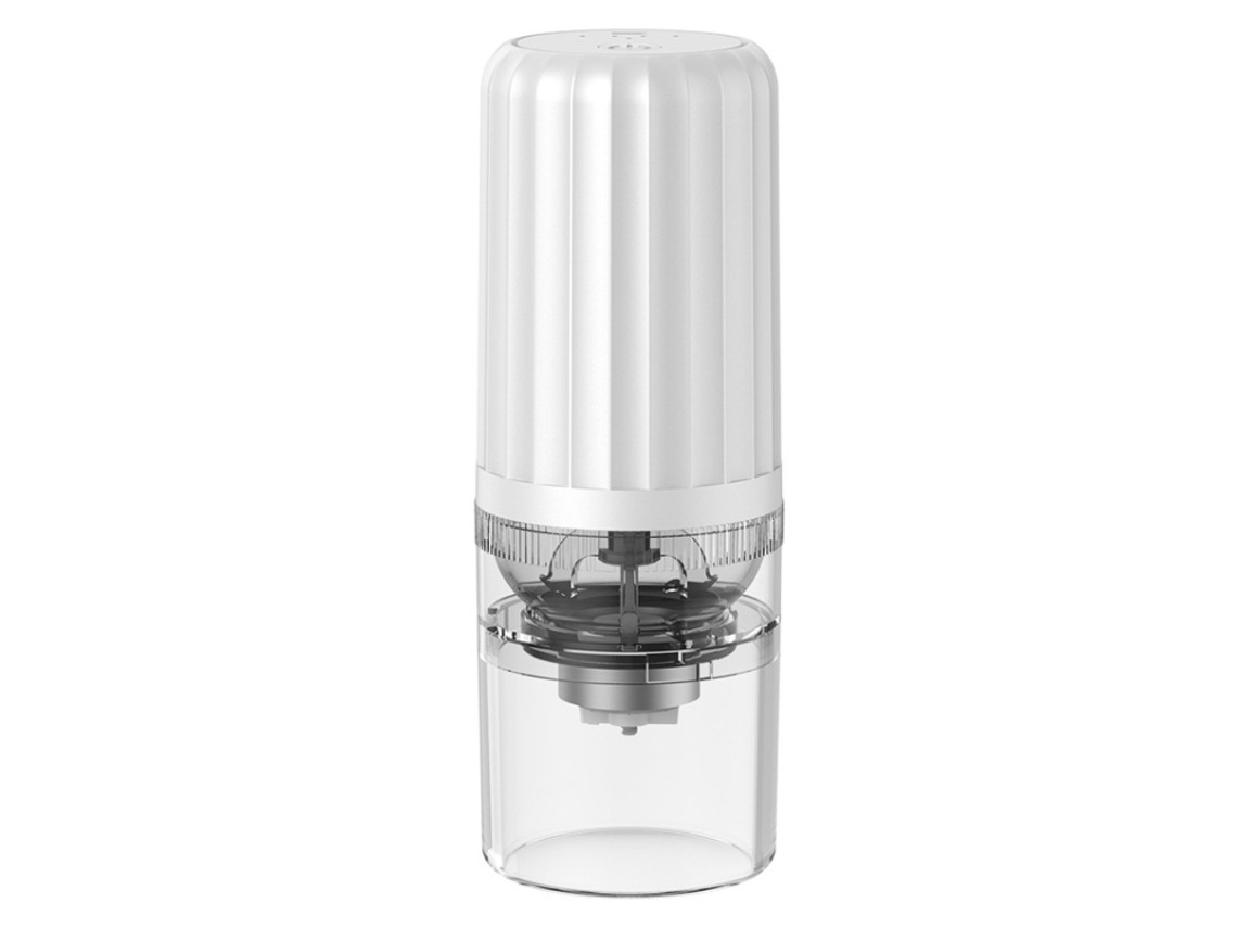 (Blanco) Molinillo de café portátil eléctrico inalámbrico totalmente automático con USB