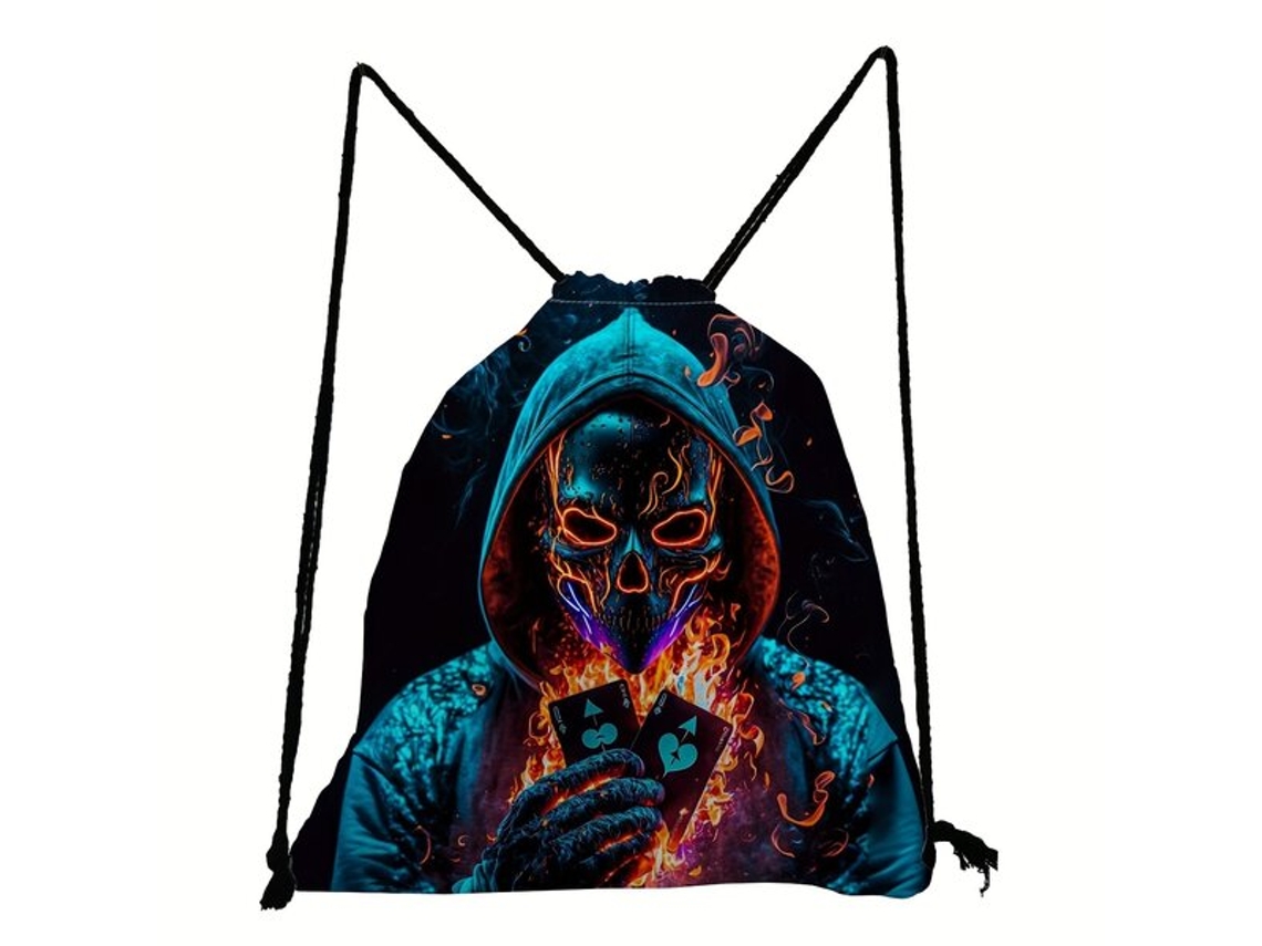 Mochila deportiva ligera Vayotoy con estampado de póker para uso diario Pickify
