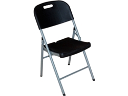Silla de Jardín GH91 GARDEN HOUSE GARAGE 91 Plegable (Negro - Resina - 47x58x87 cm)