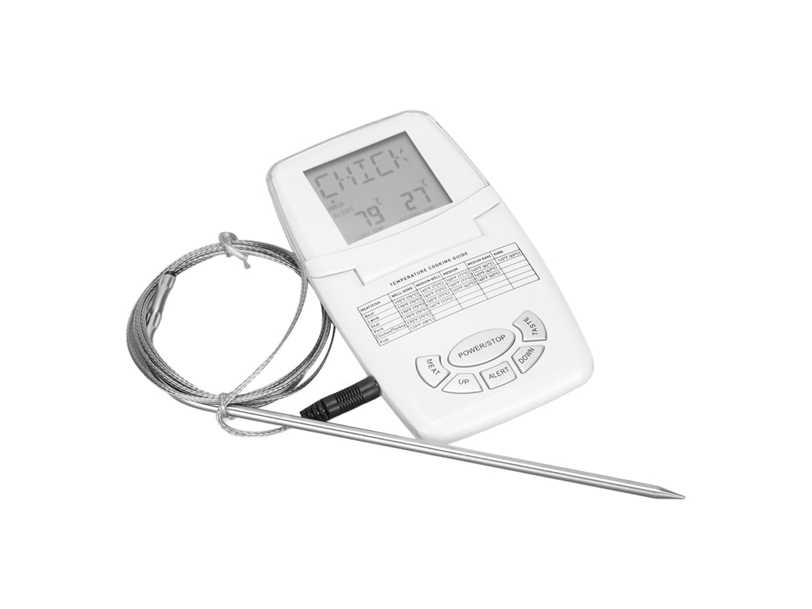 Termômetro Sem Fio Para Carne Com Tela Lcd Para Cozinha Churrasco Grelhagem Fritura Assado Cozinha Ao Ar Livre