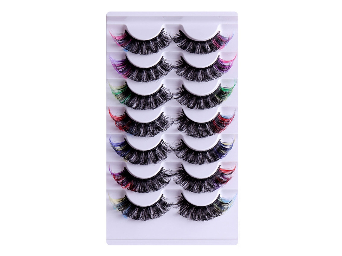 MEOIRUERY 1 Caja de Pestanas Falsas 8D, Cílios Imitación Mink, Rizados y Voluminosos para Ojos