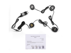2026-set De 4 Luces Led Sumergibles De Lago Ip68 Impermeables Con Temporizador Y Cabeza Ajustable Para Jardín Piscina Fuente 220v Plug Ue