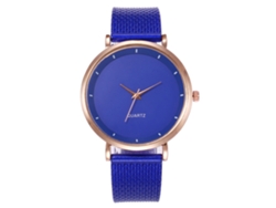 Reloj De Pulsera De Cuarzo Para Mujer Zhoulianfa Con Correa Delgada De Pu (azul)