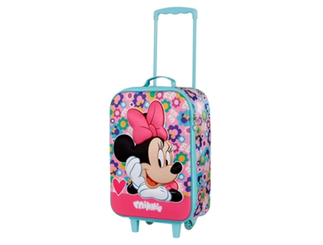 Minnie Mouse Heart Maleta Trolley Soft 3D, Rosa KARACTERMANIA