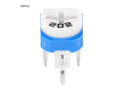 Kit De Resistencias Ajustables 65pcs 13 Valores 100ohm-1m Componentes Electrónicos Azul Blanco