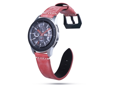 Correa de reloj inteligente de cuero de 22 mm para Huawei Watch GT2e/GT2 46 mm (rojo)