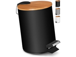 Papelera De Baño De 3 Litros Con Pedal, Mecanismo De Cierre Suave, Tapa Y Cubo Interior, Limpieza Profunda, Para Uso Doméstico.