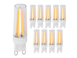 2026-10 Piezas Bombillas G9 3w Para Luz De Pared Lámpara De Techo Hogar Ac 110v (blanco Cálido)