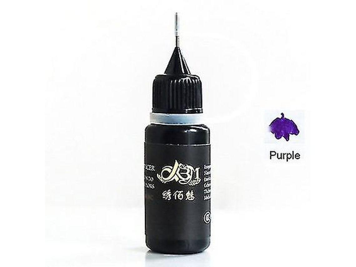 Cono De Henna India Para Tatuajes Temporales Con Pasta De Henna Morada.