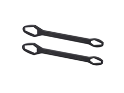 2pcs Llave Universal Multifuncional De Acero Aleado Autoapretable De 260mm Doble Extremo Ajustable Para Mantenimiento Negro