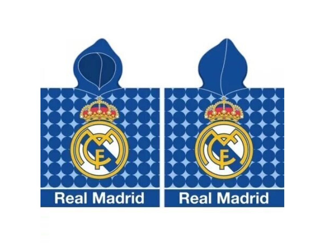 Poncho-toalla Reversible Infantil Con Capucha Real Madrid