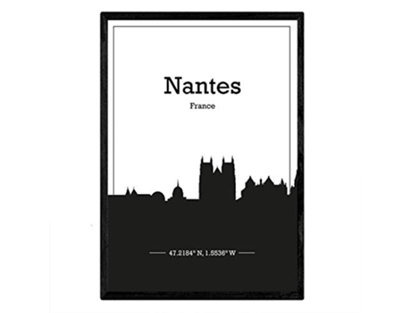 Poster NACNIC Mapa de Nantes Francia (A3)