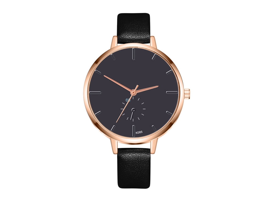 Reloj De Pulsera De Negocios Para Mujer Con Correa De Pu, Esfera Redonda, Cuarzo, Moda Zhoulianfa