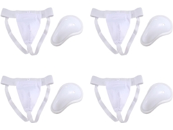 4x Protector De Ingle Para Hombre, Protector De Ingle Para Kickboxing Y Muay Thai, Ventilado Y Ajustable, Para Entrenamiento De Lucha.