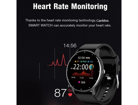 Reloj inteligente para mujer, hombre, mujer, deporte, Fitness, Smartwatch, Monitor de ritmo de sueño, relojes impermeables para IOS y Android VEANXIN