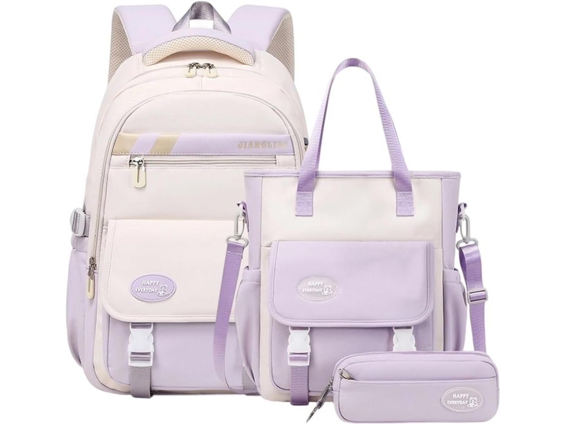 Conjunto de mochila escolar y estuche para lápices VAYOTOY para mujer.