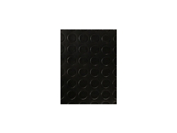 Suelo Vinílico Pvc Circulos Negro 2x25 Metros