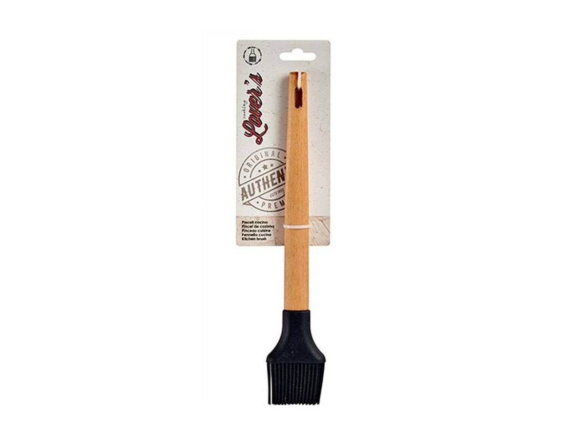 Pincel Cocina Silicona Mango Madera de Haya 28cm