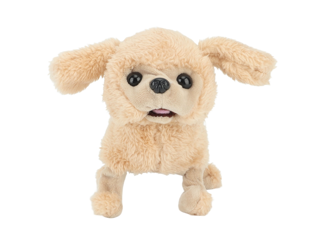 Peluche electrónico para perros que canta y camina - Marrón