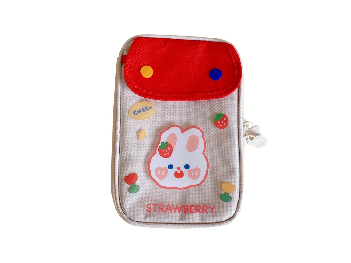 Bolsa De Lápices De Gran Capacidad Estilo Lindo De Tela Portátil Para Niños Y Estudiantes