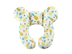 Cojín de soporte cervical suave para bebés para asientos de coche (piña) Spqment