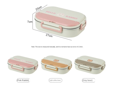 Geyecete caja bento con cubiertos