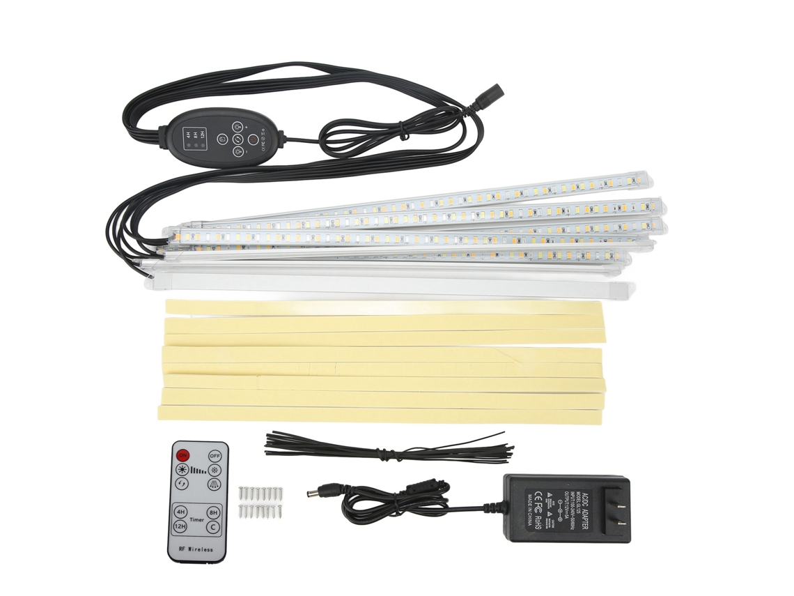 Lámpara Led De Cultivo Con Temporizador Y Regulador De Intensidad, Espectro Completo, Para Plantas De Interior.