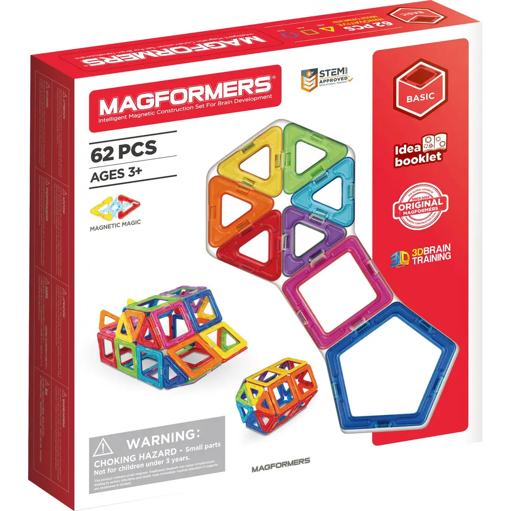 62 piezas Magformers