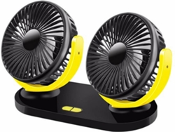 Ventilador Portátil WJS Two Heads Negro