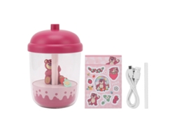 Humidificador Ultrasónico De Vapor Frío Pequeño Y Bonito De 300 Ml Para Dormitorio, Oficina Y Hogar: Silencioso Y Seguro.