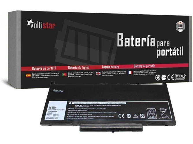 Batería para Portátil VOLTISTAR Dell Latitude E7270 E7470 Series J60J5 R1V85 451-Bbsx Mc34Y