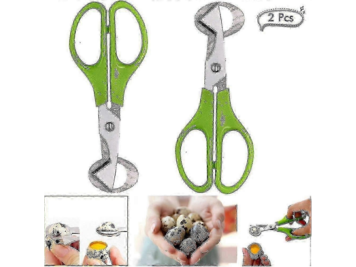 Tijeras para huevos de codorniz Rosewell, de acero inoxidable, para cortar cáscaras, abrehuevos para el hogar, restaurante y cocina (2 unidades)