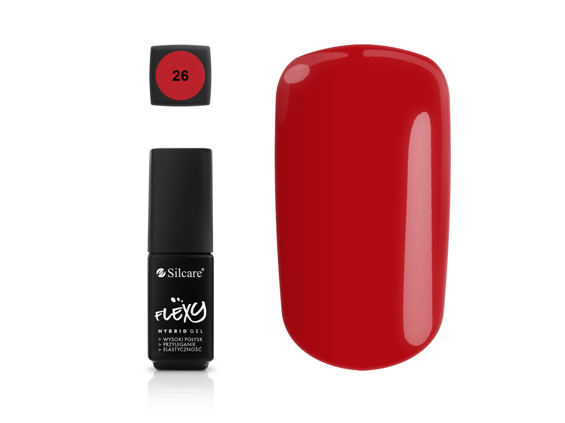 Laca en gel híbrida Flexy Silcare 26, 4,5 g