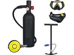 Mini Cilindro De Oxígeno Para Buceo Con Respirador Portátil De 1 Litro De Capacidad (color: