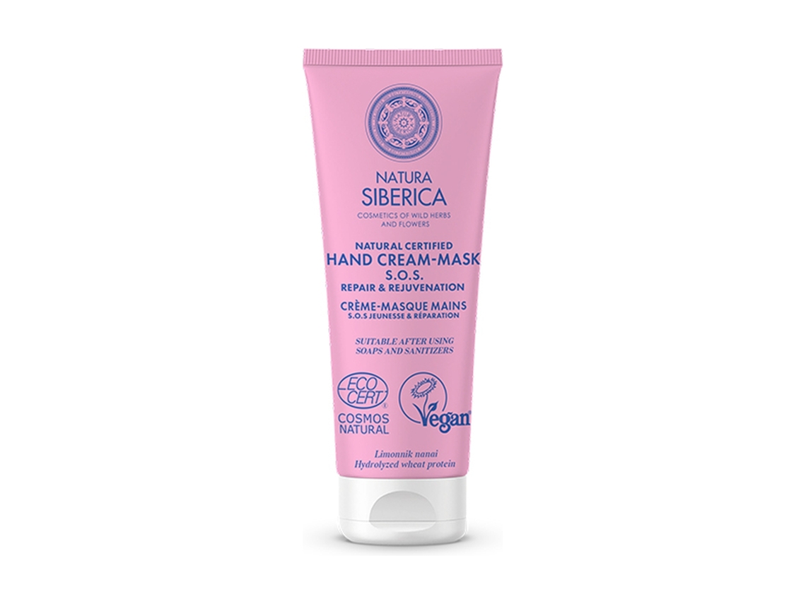 Natura Siberica - Creme para mÃ£os reparador e rejuvenescedor Sos 75 ml de creme