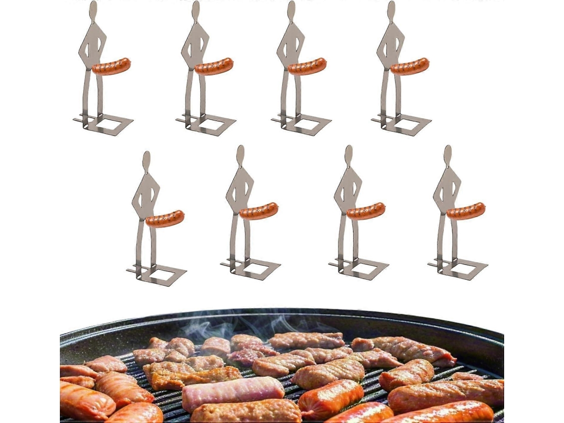 Soporte Divertido Para Perro Caliente Con Parrilla, Acero Inoxidable, Formato Masculino, Portátil, Para Áreas Externas Rosewell