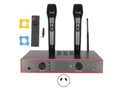 Amplificador de audio Bluetooth (micrófonos inalámbricos estéreo UHF)