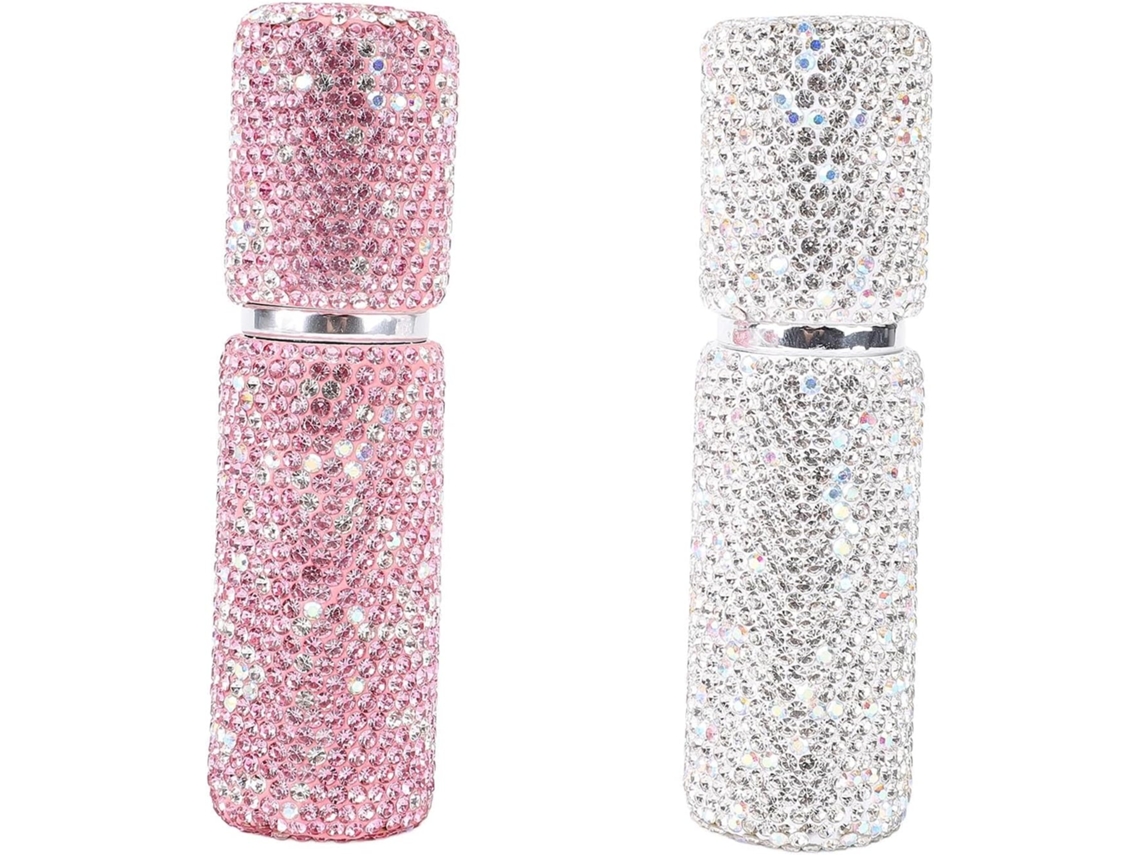 Juego De 2 Mini Frascos De Perfume Recargables De 10 Ml Para Viajes – Sprays