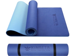 Esterilla de yoga antideslizante Kinbeta TPE, 183 x 61 x 0,6 cm