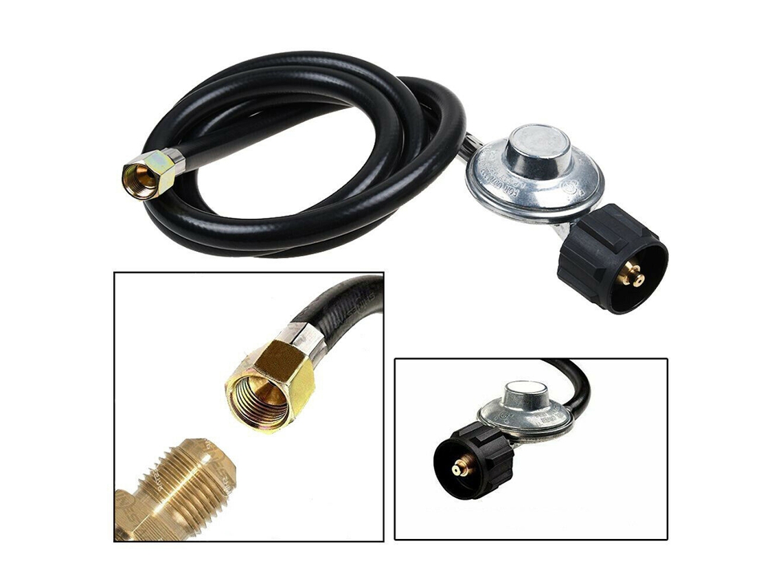 Manguera De Extensión De 1,5 M Con Regulador Para Tanque De Propano Para Parrilla/estufa De Propano
